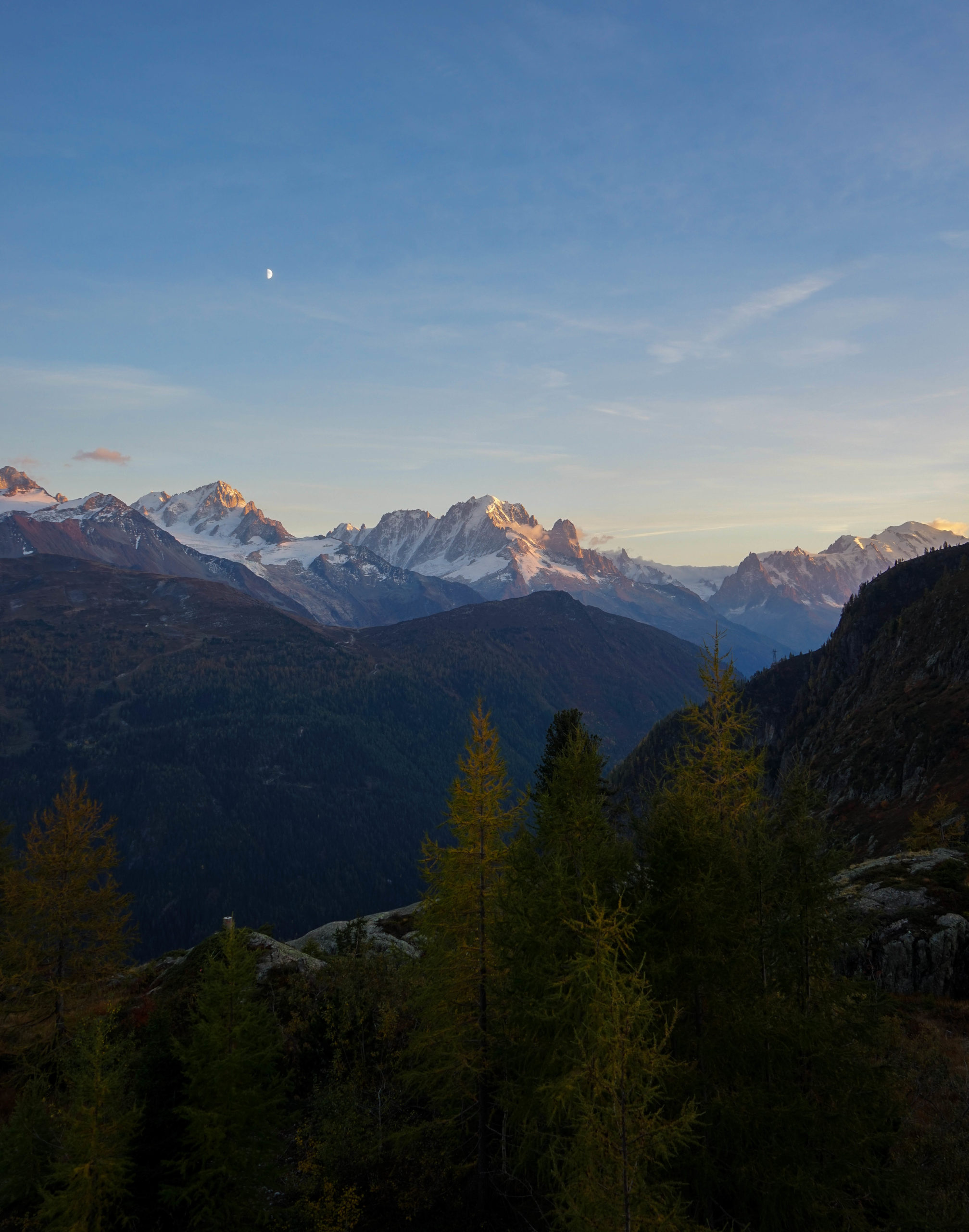 Aiguillet Verte couché de soleil
